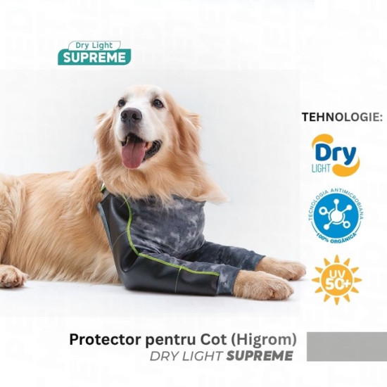 Protector pentru Cot (Higrom) – Protecție Articulară pentru Câini Nr. 8 (Circumferință Toracică 80–95 cm)